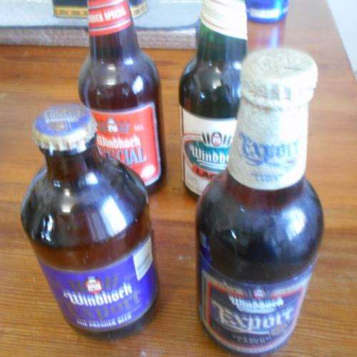 BEER : WINDHOEK LAGER , SPECIAL AND EXPORT - COLLECTORS ITEMS